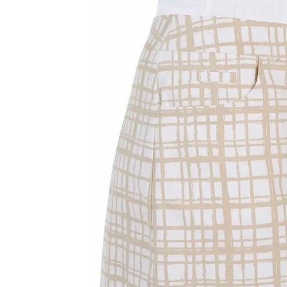 NWT Hilary Radley Womens Skort Skirt Black A Line Stretch Pockets Inner Shorts - Picture 4 of 13